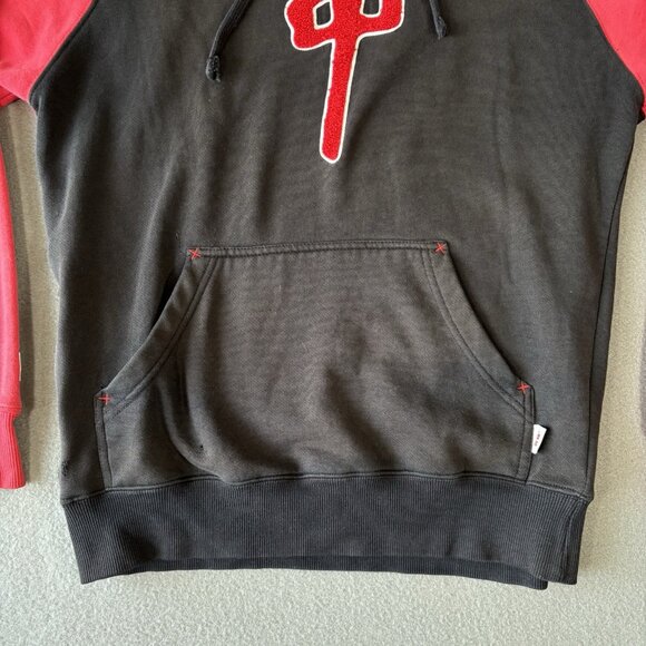 Y2K RDS Red Dragon Hoodie Mens S 3D Embroidered Logo skateboard Grunge Faded - Picture 3 of 16